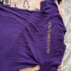 Purple T-Shirt with Bold Graphic
